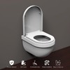 SADALAK Soft Close Quick Release Toilet Seat Elongated- Heavy Duty