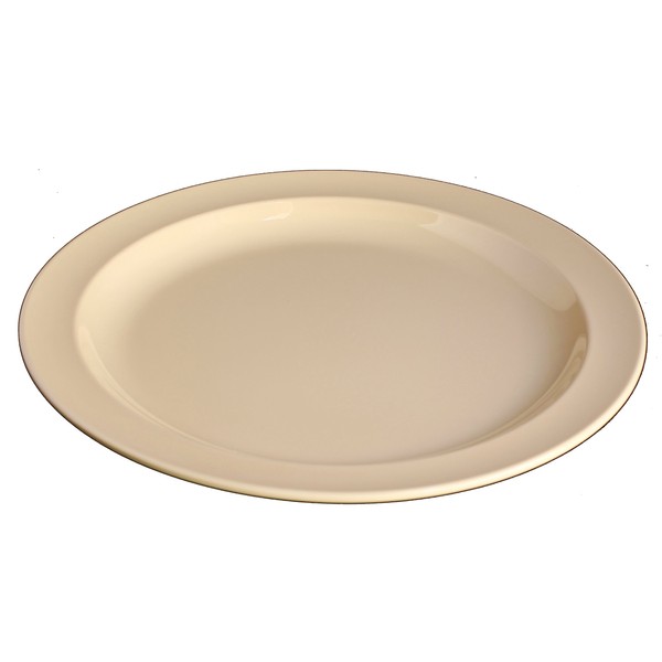 Z-Moments Western Melamine 108 8-inch Round Dinner Plate, TAN, 48-pc