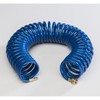 Empire Brass CRD-Coil-BLU-HS Blue Coiled Extension Hose for Quick Disconnect