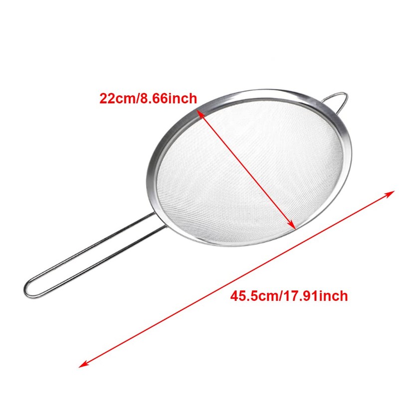 SEIWEI Wire Fine Mesh Sieve Oil Strainer Flour Colander Sifter