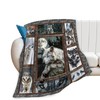 Manta de lobos, de forro polar suave, para decoración de