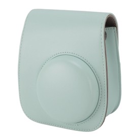 Yoidesu Funda Protectora para Cámara Mini 11 12, Funda de Cuero PU con Correa Ajustable, Capacidad para 108 Fotos, álbum, Espejo Selfie y Filtros (Menta Verde)