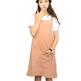 H Shoulder Straps Cotton Linen Apron Halter Cross Bandage Japan Style X Shape