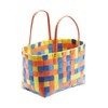 Colourful Checked Plastic Bag, Multicolour Multicolour