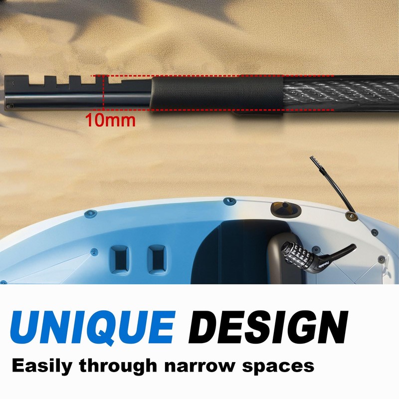 Febabilo Long Cable Lock, Extra Long Straight Bike Lock (5ft