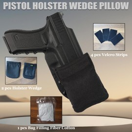 Pistol Holster Wedge Pillow – Universal Adhesive Backer Pad Kit for Appendix IWB Carry | Concealed Carry Gun Holster Cushion Pad for Better Comfort and Concealment