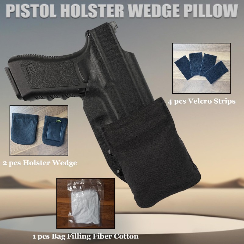 Pistol Holster Wedge Pillow – Universal Adhesive Backer Pad Kit