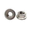 304 Stainless Steel M10 Flange Screw Nut with Floral Pattern