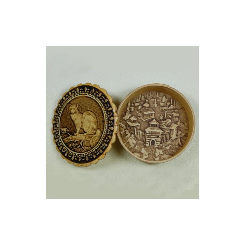 "Mink" Russian Birch Bark Box