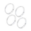 ACROPIX 73.1 to 64.1 mm Hub Centric Rings Silver Tone