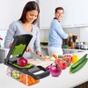 Vegetable Chopper w/Container, 16-in-1 Multifunctional Kitchen Mandoline Slicers and Vegetable