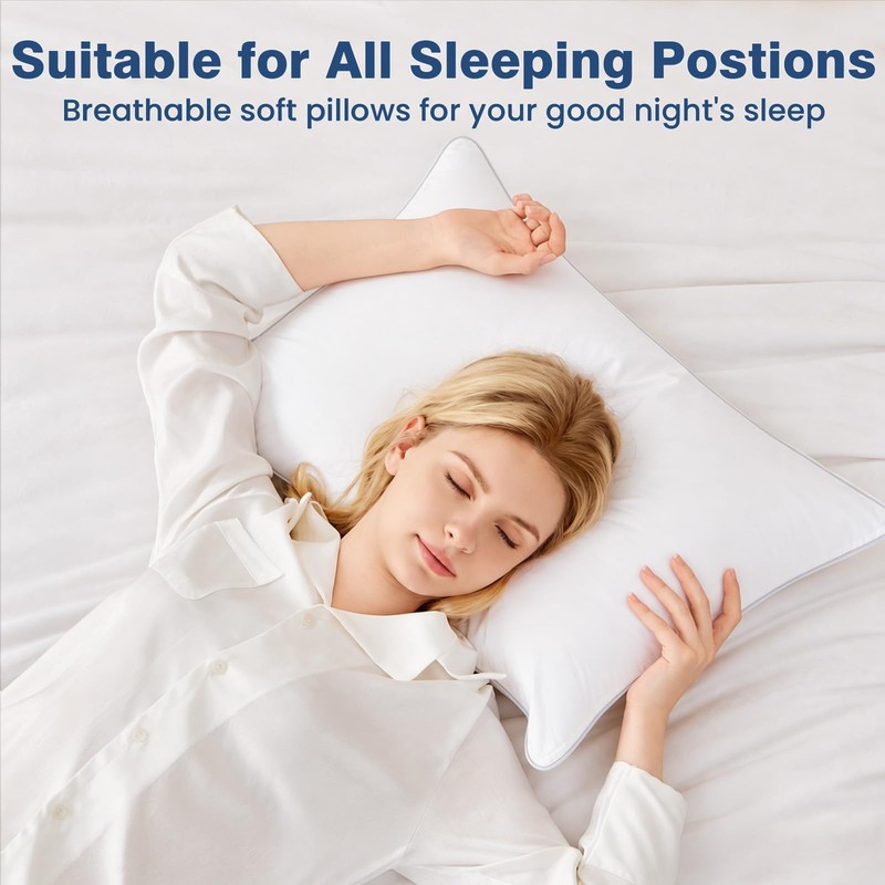 Pillows Standard Size Set of 4, Hotel Quality Bed Pillows