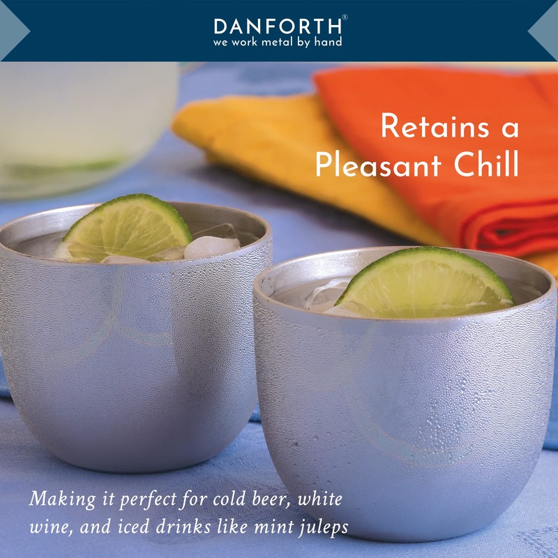 DANFORTH Pewter Jefferson Cup – Handcrafted Pewter Metal Drinking Cup