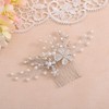 IYOU Bridal Wedding Hair Comb Sliver Sparkly Rhinestones Side comb