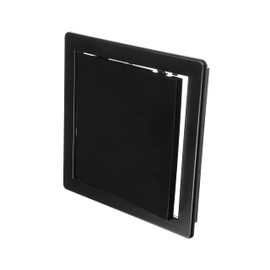 ECOPRO VENT 8" x 8" Black Plastic Access Panel - Wall Access Door for Plumbing, Electricity, Heating, Alarm Services