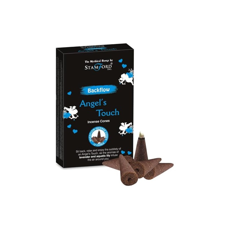 Puckator Stamford Backflow Incense Cones - Angels Touch Scent -