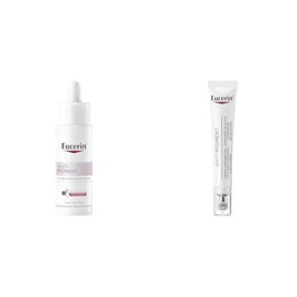 Eucerin. Serum facial anti manchas AntiPigment Oily Skin Ultra ligero 30 ml con Thiamidol y Acido hialuronico para una piel luminosa y sin manchas + AntiPigment Crema Contorno de Ojos