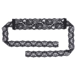 Bonnie Z. Leonardo Women Mysterious Black Lace Masks Lace Blindfold Eye Mask Smile Sweetly