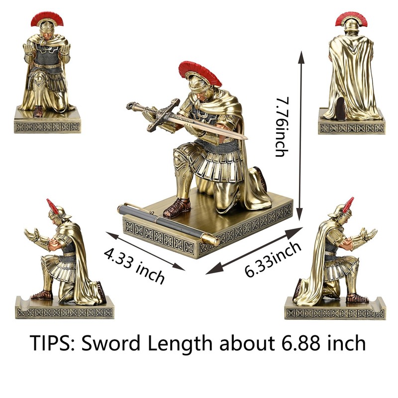 HDMbigmi Centurion Cloak Warrior Knight Pen Holder Mobile Phone Stand