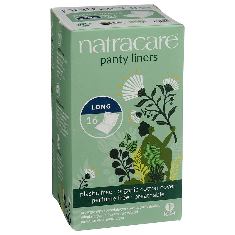 Natracare Organic Long Wrapped Panty Liners 16 pcs