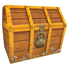 Teacher Created Resources Teacher Created Resources TCR5048 Treasure Chest, 9.5 inch X 8 inch X 8.5 inch, Brown