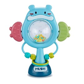 Suction Cup High Chair Toy Developmental Tray Toy Baby Rattle Toy Early Learning Toy Gifts for Baby Infants Boys Girls Ages 6 Months and Up