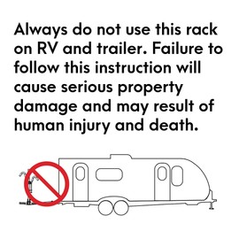 VENZO 2 Bike Bicycle Platform Style Carrier - Bike Rack for Car SUV Truck Tow Trailer Hitch Receiver Mount Size 2" - Sturdy & Rust Proof