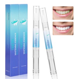 ACWOO Teeth Whitening Essence, Pack of 2 Teeth Whitening Pen, Gentle Teeth Whitening Pen, Teeth Whitening Gel, Bleaching Pen, Pain-free Teeth Bleaching, Effective Stains Removal