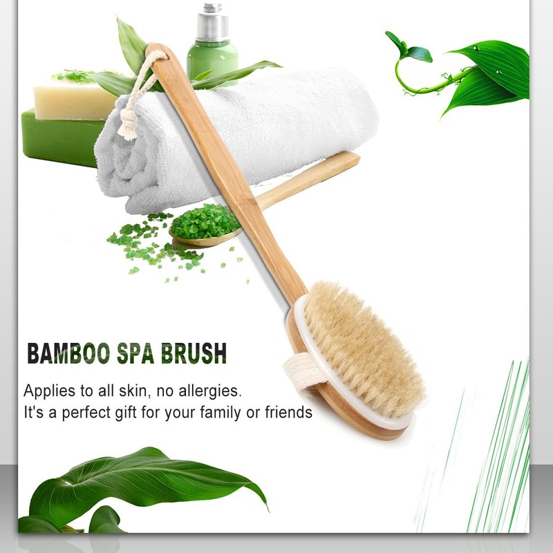 Bath Body Brush & Shower,Dry Skin Brushing with 100% Natural