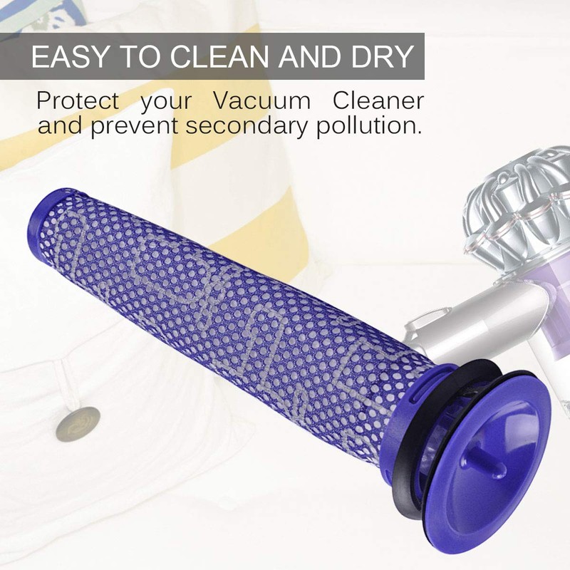KEEPOW 3 Packs Washable Pre-Filters Replacement for Dyson DC62 DC59