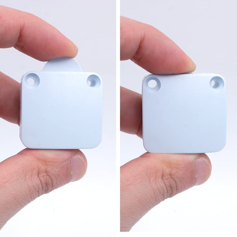 Tiardey 2Pcs Cabinet Lamp Switch, Wardrobe Touch White Switches, Normally