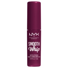 NYX Professional Makeup Liquid Lipstick, Matte Lip Cream, Ultra-Vibrant Shades, With Shea & Cocoa Butter, Smooth Whip, Shade: Berry Bed Sheets