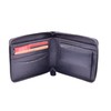 House of Luggage Mens Real Leather Zip Around Wallet Coins