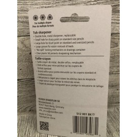 STAEDTLER Manual Pencil Sharpener Blue/Silver (512 001 BK 03)
