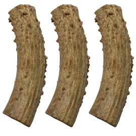 CHEW CHIEF Deer Antler Dogs Medium Breeds - Premium Quality Dog Antlers for Aggressive Chewers - Naturally Shed Dog Chew Antlers - Dog Antler Chews (3 Pack)