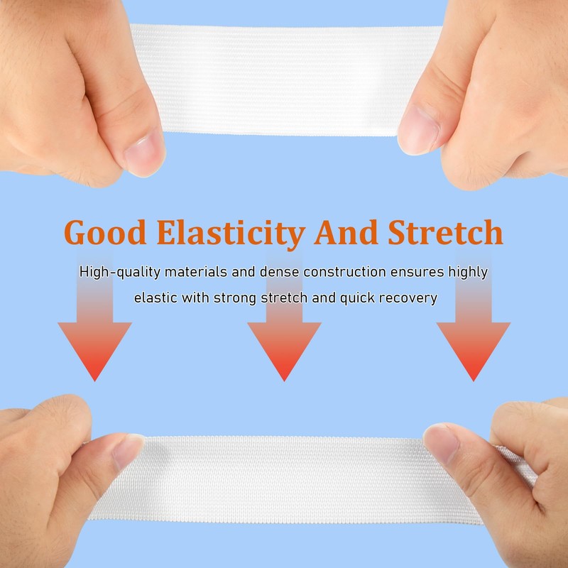Waycreat Fascia elastica da cucito, 2,5 cm, 15 metri, colore: