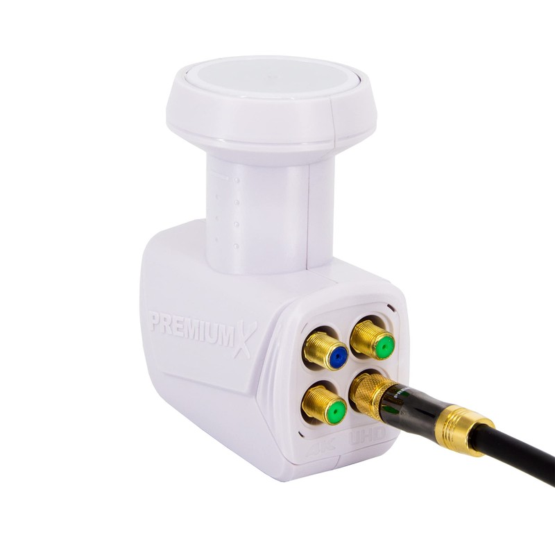 PremiumX Quad LNB Pxqs SE White 0.1 dB Quattro Switch