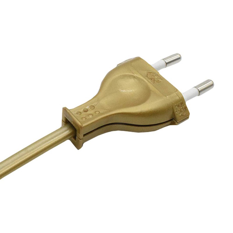 1.5 m Gold Connection Cable with Euro Plug and Cord