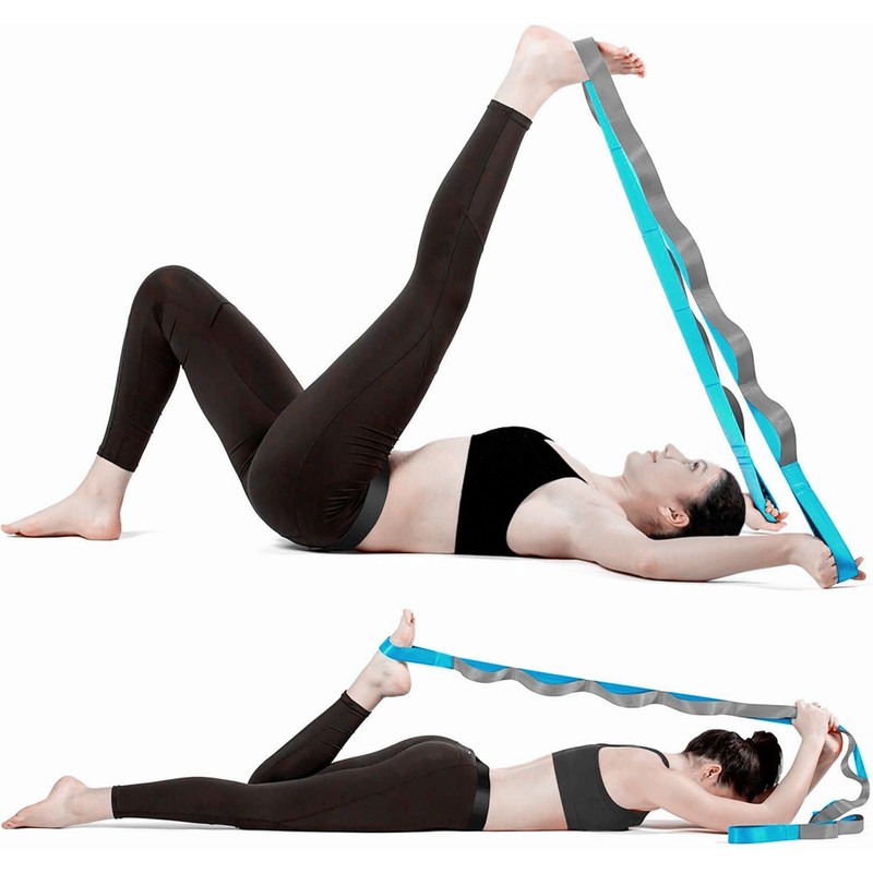 HCE Stretch Strap, Loop Yoga Stretch Strap, Non-elastic Stretch Strap