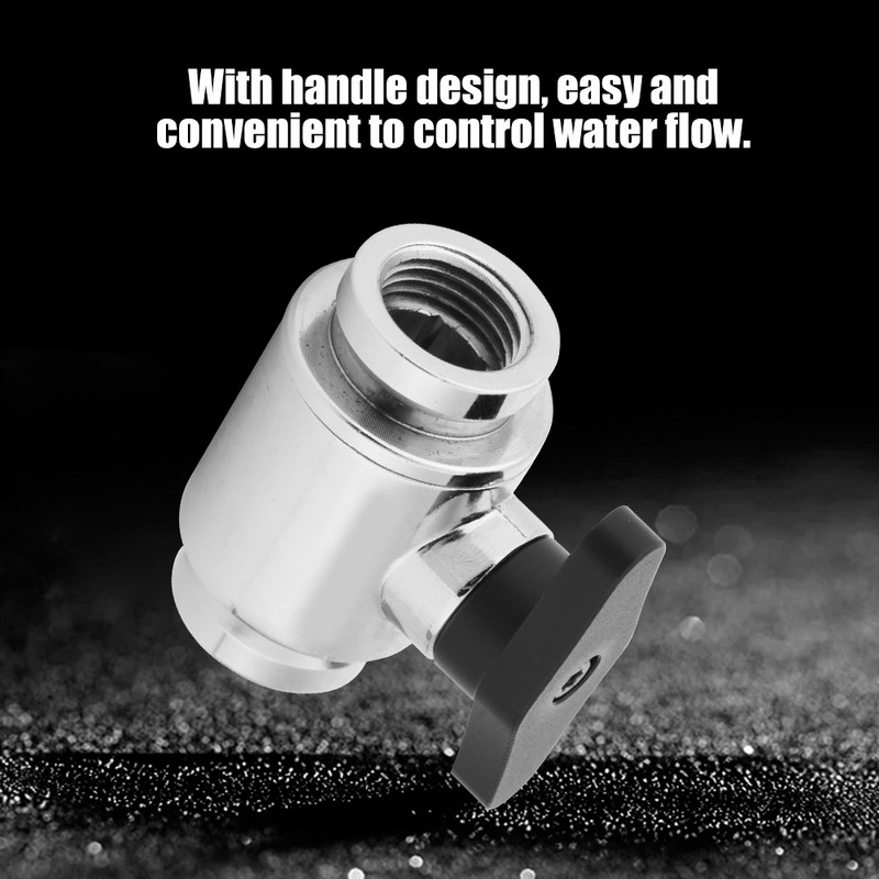 G1/4" Internal Thread Silver Water Ball Valve for Computer Water