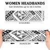 Red Black Blue Paisely Hair Head Bandana Headband for Women