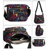 YYW Cross Body Bag Women Multi Pocket Lightly Nylon Messenger