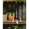 Keystone Figurine Cat with Flower, One Size Fits Most, SITTING