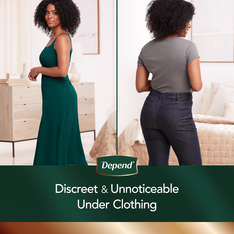 Depend Silhouette Adult Incontinence & Postpartum Bladder Leak Underwear for