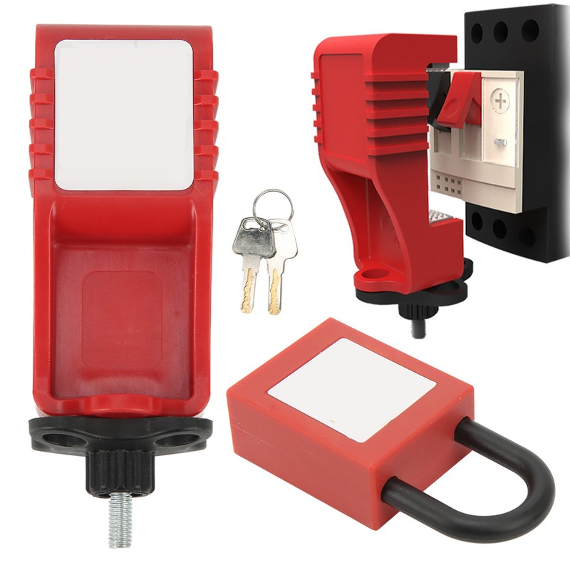 Lock Circuit Breaker Lockout Alloy Serrated Nylon Padlock 25mm Lockhole