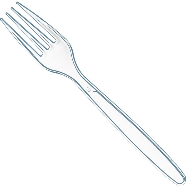 100 Clear Plastic Forks | Heavy Duty Plastic Silverware Forks | Fancy Plastic Cutlery | Elegant Disposable Forks Pack | Bulk Disposable Flatware | Plastic Utensils Set | Disposable Silverware Cutlery