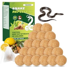 Snake Repellent, Plant-Based Essential Oil Formula with Peppermint, Snake Repellent for Yard, Lawn Garden, Outdoor,Patio Use, Snake Away, Plant Essential Oils to Repel Snake, Snake be Gone-20 Pack