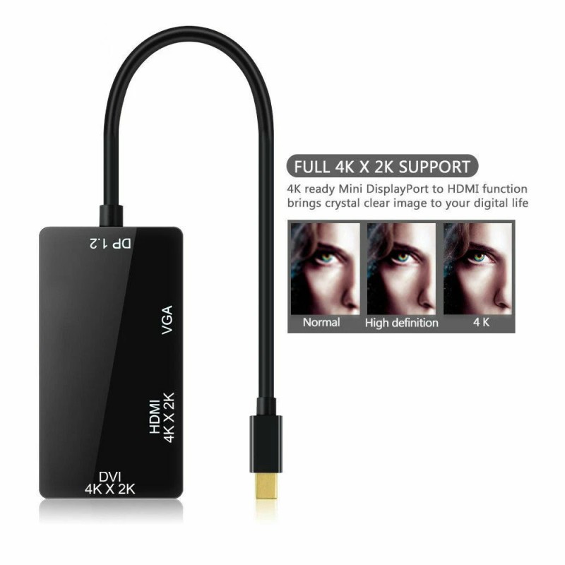 Unbranded/Generic Thunderbolt/Mi - MINI DP to HDMI Black