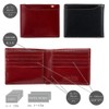Milagro CAS2164 Tamponato Leather Bifold Wallet (No Coin Pocket) (Wallet,