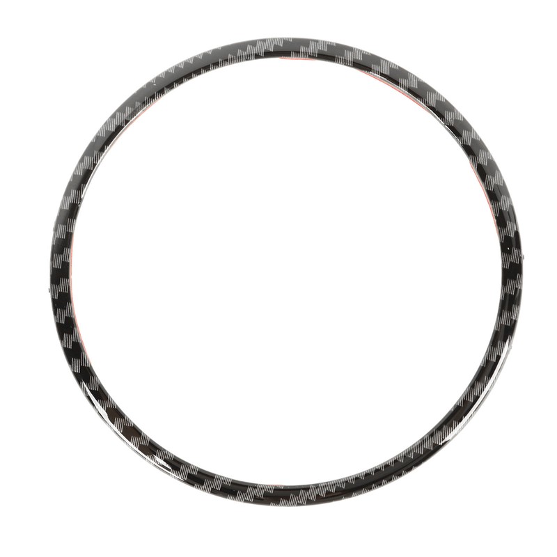 Steering Wheel Emblem Ring Carbon Fiber Look Simple Cool Replacement